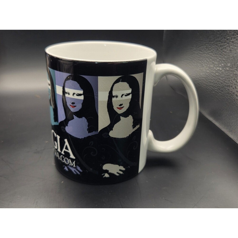 Cafe Borgia Pop Art Style Mona Lisa Ceramic Mug